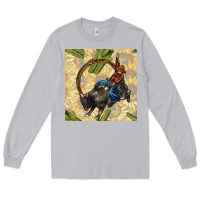 Moon Dust rodeo seamless pattern Long Sleeve Tee - BundleAndBundleShop