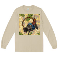 Mushroom rodeo seamless pattern Long Sleeve Tee - BundleAndBundleShop