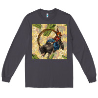 Smoke rodeo seamless pattern Long Sleeve Tee - BundleAndBundleShop