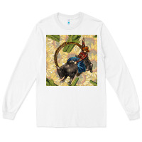White rodeo seamless pattern Long Sleeve Tee - BundleAndBundleShop
