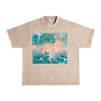 French Oak turquoise glitter Urban Heavy Tee - JahusDesignShop
