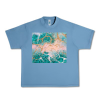 Pebble Blue turquoise glitter Urban Heavy Tee - JahusDesignShop