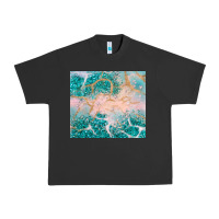 Pigment Black turquoise glitter Urban Heavy Tee - JahusDesignShop