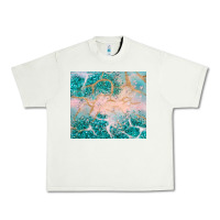 Pistachio turquoise glitter Urban Heavy Tee - JahusDesignShop