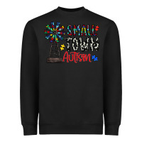 Black small town autism Heavyweight Sweatshirt - CowhideDigitalArt