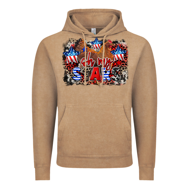 Oh My Stars Chicken 4th Of July Vintage Hoodie by CowGirlArtShop | Teevron