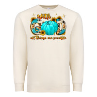 Sandshell with god all things are possible Premium Sweatshirt - MaliasSmallBusiness