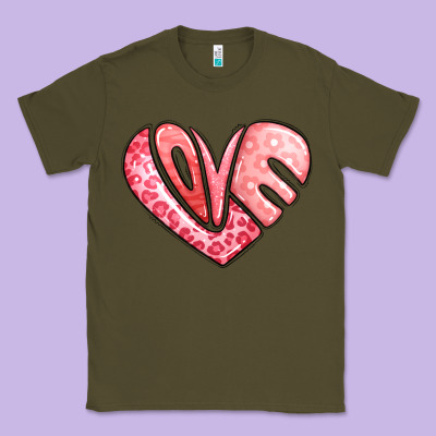 Heart Shaped Love Valentine's Day Classic Tee Designed By Lillyallendesigns