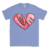 Colony Blue heart shaped love valentine's day Classic Tee - LillyAllenDesigns