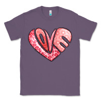 Lavender heart shaped love valentine's day Classic Tee - LillyAllenDesigns