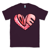 Plum heart shaped love valentine's day Classic Tee - LillyAllenDesigns