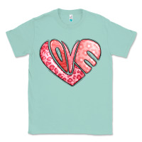 Seafoam heart shaped love valentine's day Classic Tee - LillyAllenDesigns