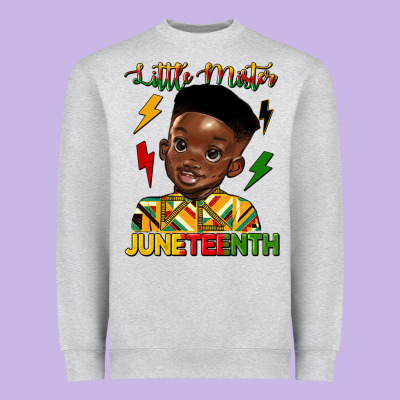 Little Mister Juneteenth Heavyweight Sweatshirt Designed By Hra Design Shop