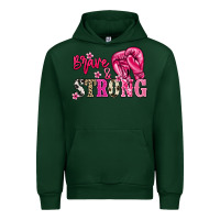 Forest Green Brave and strong Cancer Awareness Urban Hoodie - HowdyJamesFarm