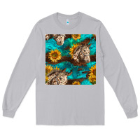 Moon Dust appaloosa horses and sunflowers seamless pattern Long Sleeve Tee - BundleAndBundleShop