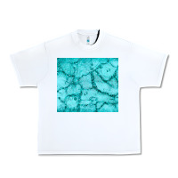 White turquoise glitter Urban Heavy Tee - JahusDesignShop
