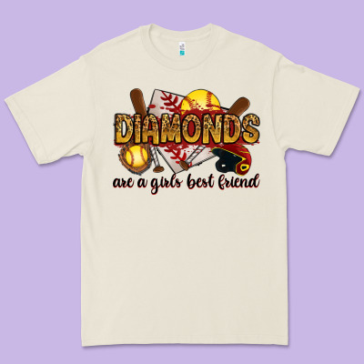 Premium Tee diamonds are a girls best friends