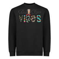 Black tired mom vibes Heavyweight Sweatshirt - CowhideDigitalArt