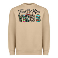 Mushroom tired mom vibes Heavyweight Sweatshirt - CowhideDigitalArt