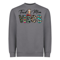 Storm tired mom vibes Heavyweight Sweatshirt - CowhideDigitalArt