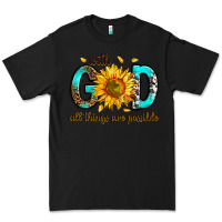 Black with god all things possible Premium Tee - RanaPortraitStore