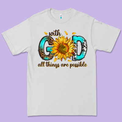 Premium Tee with god all things possible