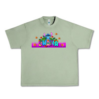 Oil Green stitch ohana Urban Heavy Tee - AdoDesignShop
