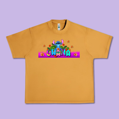 Stitch Ohana Urban Heavy Tee Designed By Adodesignshop