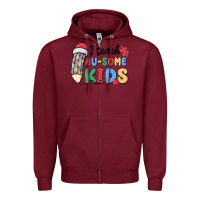 Burgundy i teac au some kids Zipper Hoodie - MaliasSmallBusiness