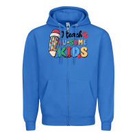 I Teac Au Some Kids Zipper Hoodie | Teevron