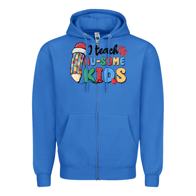 I Teac Au Some Kids Zipper Hoodie by MaliasSmallBusiness | Teevron