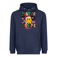 Navy santas favorite girl Heavyweight Hoodie - MaliasSmallBusiness