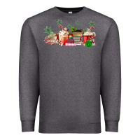 Charcoal Heather Christmas coffee Premium Sweatshirt - MaliasSmallBusiness