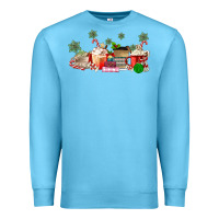 Ocean Blue Christmas coffee Premium Sweatshirt - MaliasSmallBusiness