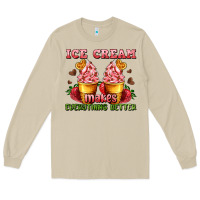 Mushroom ice cream makes everything better Long Sleeve Tee - AdoDesignShop
