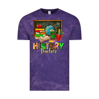 Cloud Purple history teacher Vintage Tee - AdoDesignShop