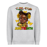 Heather Grey little miss juneteenth Heavyweight Sweatshirt - HRA Design Shop