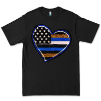 Black police heart Premium Tee - RanaPortraitStore