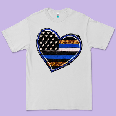 Premium Tee police heart