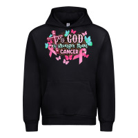 Black My god is stronger than Cancer Awareness Urban Hoodie - HowdyJamesFarm
