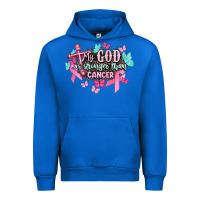 Cobalt My god is stronger than Cancer Awareness Urban Hoodie - HowdyJamesFarm