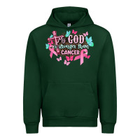 Forest Green My god is stronger than Cancer Awareness Urban Hoodie - HowdyJamesFarm