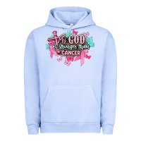 Pigment Grape Ice My god is stronger than Cancer Awareness Urban Hoodie - HowdyJamesFarm
