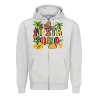 Dove Grey fiesta squad Zipper Hoodie - MaliasSmallBusiness