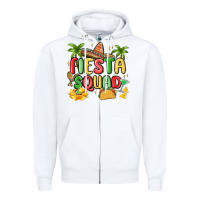 White fiesta squad Zipper Hoodie - MaliasSmallBusiness