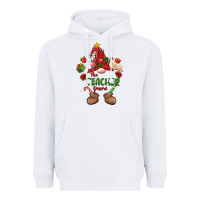 White the teacher gnome christmas Heavyweight Hoodie - MaliasSmallBusiness