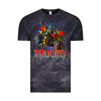 Cloud Black easily distracted by trucks Vintage Tee - AdoDesignShop