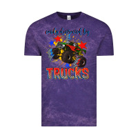 Cloud Purple easily distracted by trucks Vintage Tee - AdoDesignShop