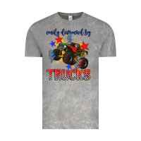 Cloud Rock easily distracted by trucks Vintage Tee - AdoDesignShop