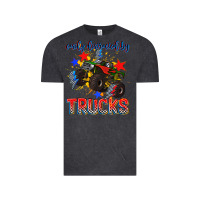 Vintage Black easily distracted by trucks Vintage Tee - AdoDesignShop